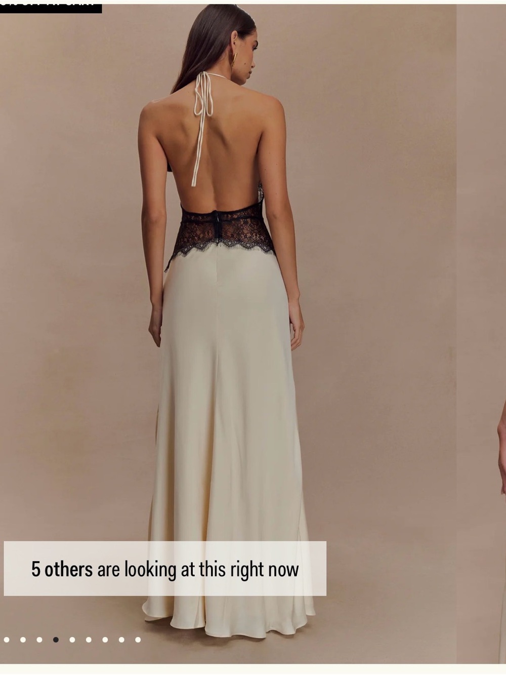 Dinah
Lace And Satin Maxi Dress - Black/Ivory - Picture 3 of 8